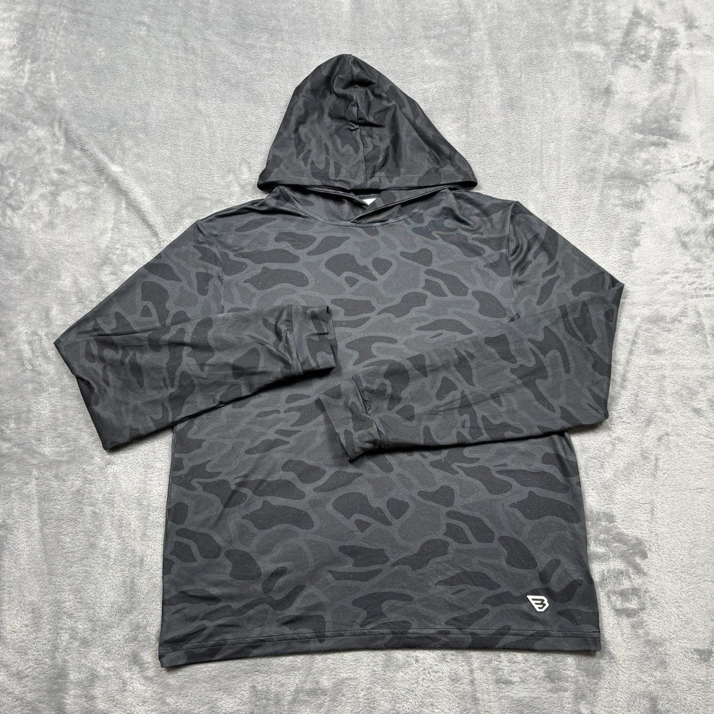 Burlebo Youth Hoodie Deer Camo Performance Pullover Size Youth Large 10/12